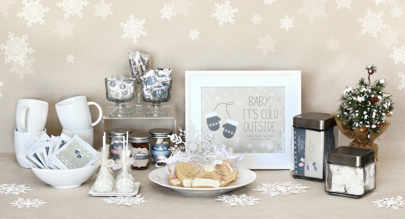 Baby it's store cold outside centerpieces