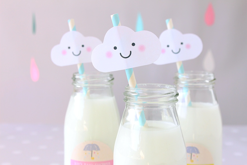 Pastel Cloud Rainbow Straw Topper| Straw Buddy | Straw Charm | Straw  Decoration