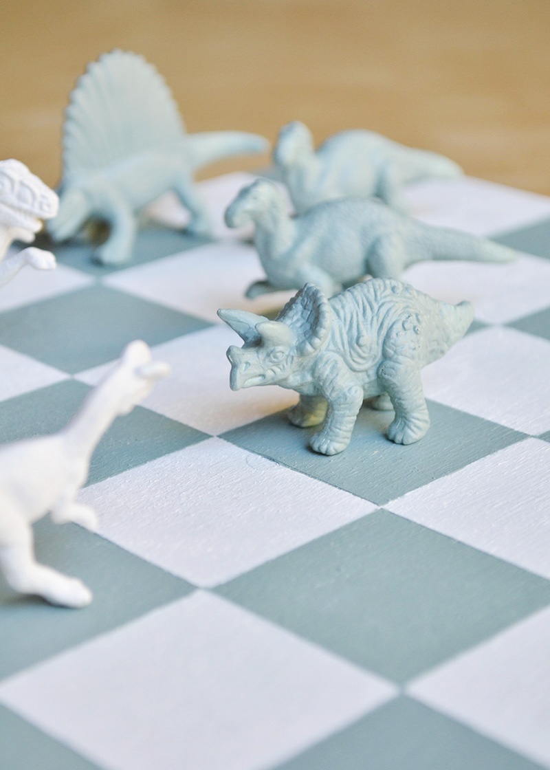 DIY Dinosaur Chess Set