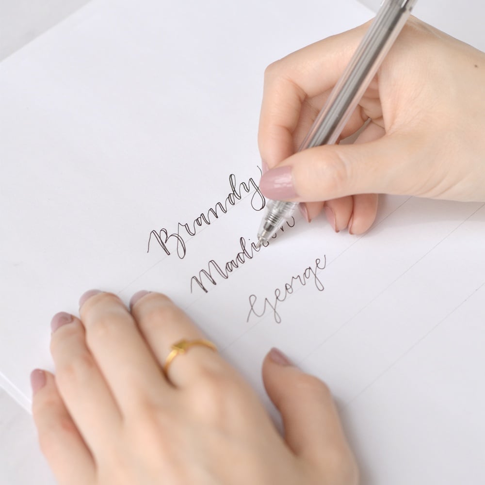 How to write faux calligraphy 