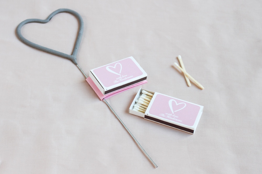 The perfect match Elegant wedding favors matchbox