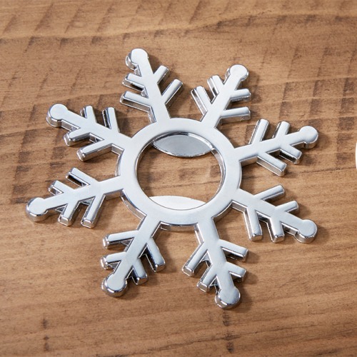 Silver Snowflake Bottle Opener