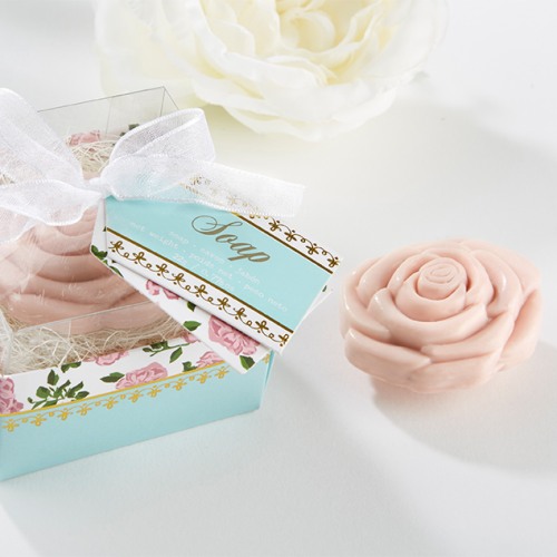 Pink Rose Soap Favor