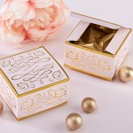 Wedding Favour Romantic Square Favor Box