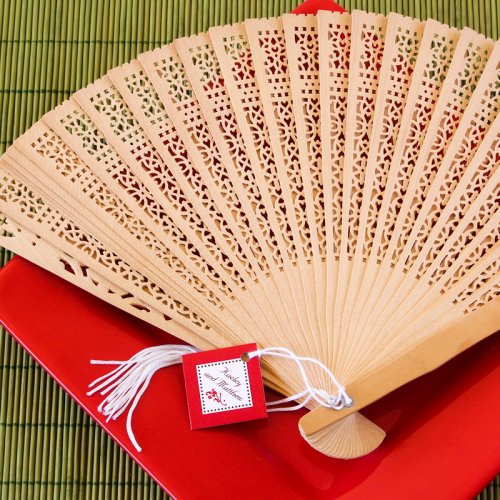 personalized sandalwood fans