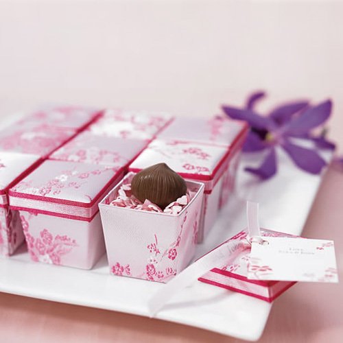 Asian Brocade Favor Box with Lid