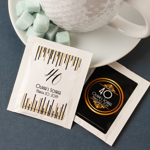 Personalized Birthday Party Tea Bags