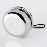 Engraved Silver Plated Yo-Yo