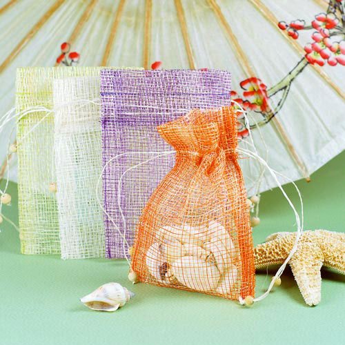 Sinamay Drawstring Pouch