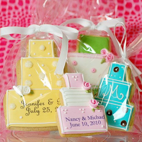 Personalized Wedding Cake Cookies