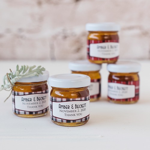 Personalized Wedding Honey Jars
