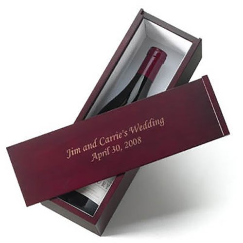 Engraved Wine Box