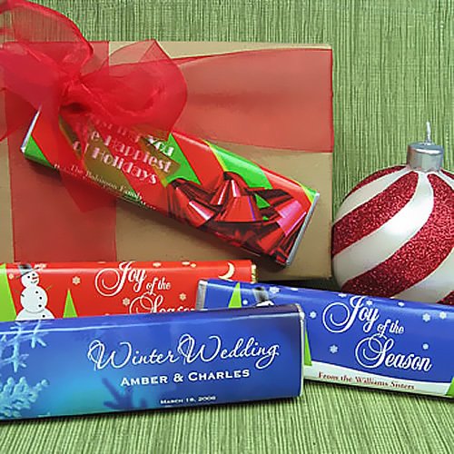 Personalized Holiday Chocolate Bar