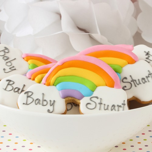 Custom Designer Baby Shower Cookies