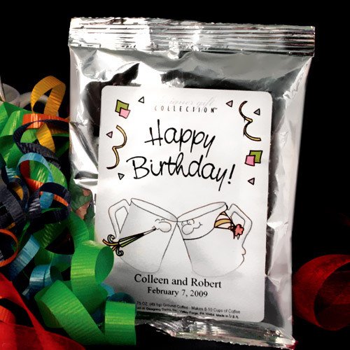 Personalized Birthday Coffee Favors