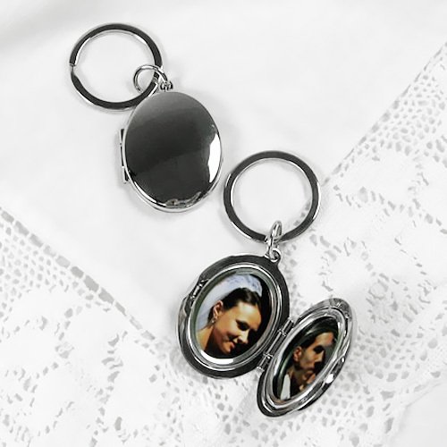 Silver Photo Keychains