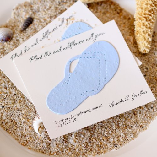Personalized Plantable Seed Card Favors