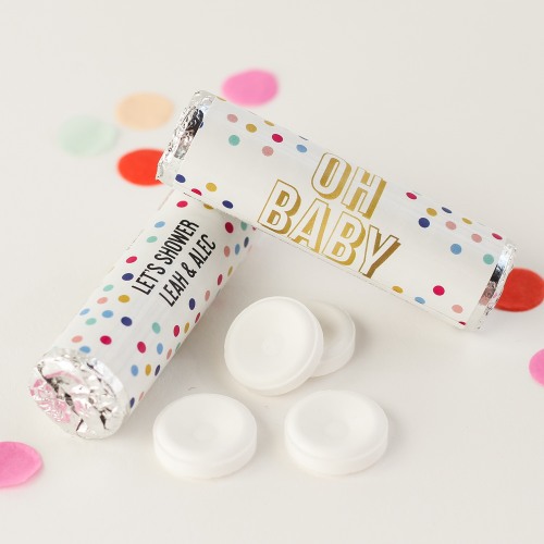 Baby Shower Breath Mint Candy Rolls