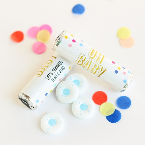 Baby Shower Breath Mint Candy Rolls