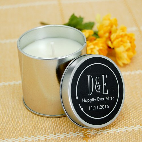 Personalized Travel Candle Tins