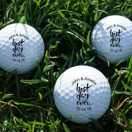 Personalized Wedding Golf Balls