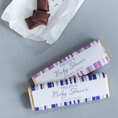 Personalized Baby Shower Chocolate Bars