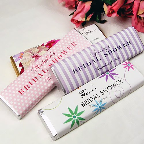 Personalized Bridal Shower Chocolate Bars