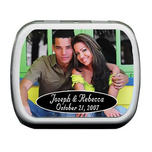Personalized Photo Wedding Mint Tin Favors