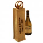 Personalized Jute Wine Bags