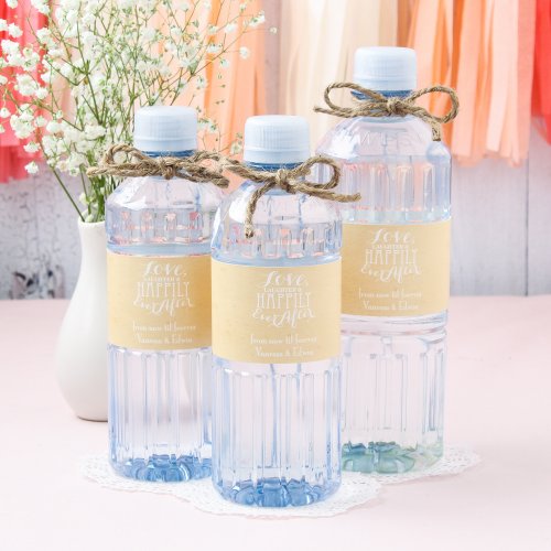 Custom Label Bottled Water - Wedding Designs