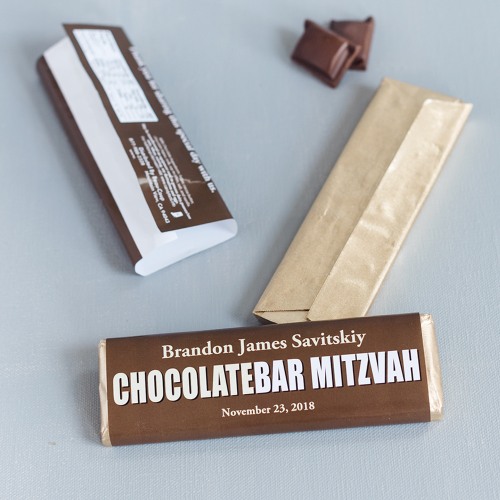 Personalized Bar/Bat Mitzvah Chocolate Bars