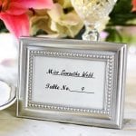 Brushed Metal Beaded Picture Frames