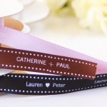 Personalized Satin Dots Ribbon