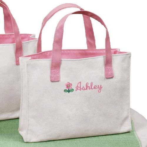 Personalized Mini Flower Totes