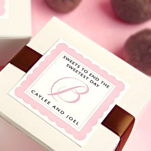 Personalized Square Wedding Labels