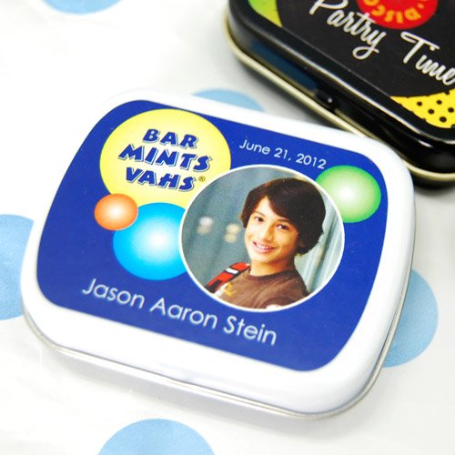 Personalized Bar/Bat Mitzvah Mint Tins