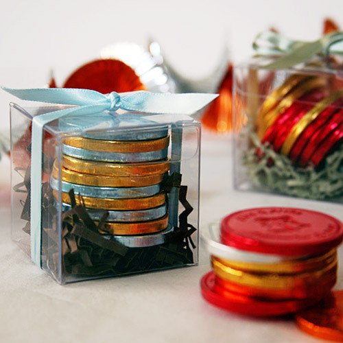 Personalized Holiday Chocolate Coins