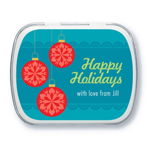Personalized Holiday Ornaments Mint Tins
