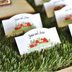 Custom Printed Wedding Place Cards