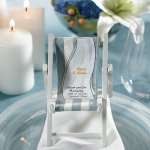 Folding Beach Chair Place Card Holders