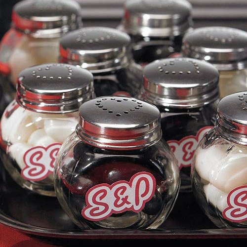 Mini Candy Jar Salt and Pepper Shakers