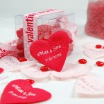 Personalized Heart Shaped Petals