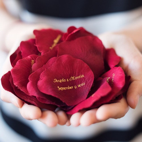 Personalized Silk Flower Petals