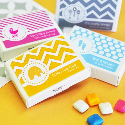 Personalized Baby Shower Gum Favors