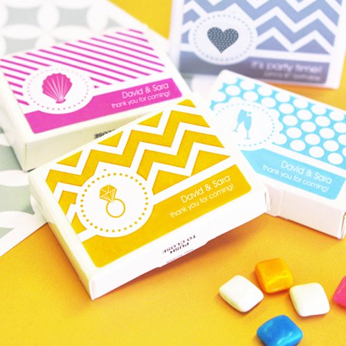 Personalized Wedding Gum Favors