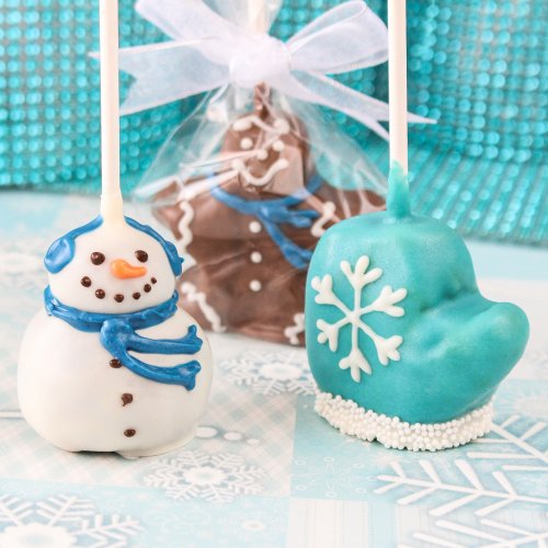 Mini Holiday Brownie Favor Pops