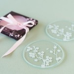 Cherry Blossom Glass Coasters