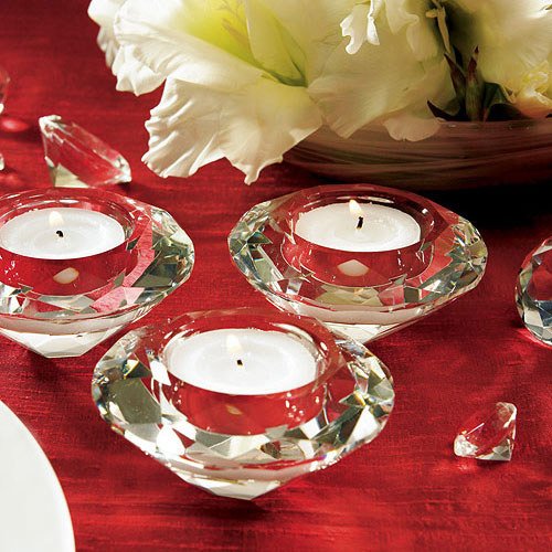 Crystal Diamond Tealight Holders