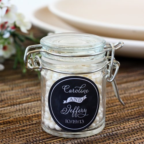Personalized Glass Favor Jars