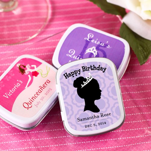 Personalized Quinceanera Mint Tins